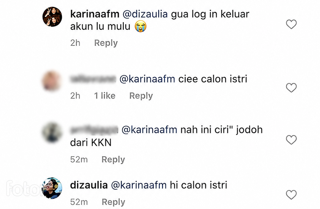 Zoom komentar Hi calon istri dari dizaulia